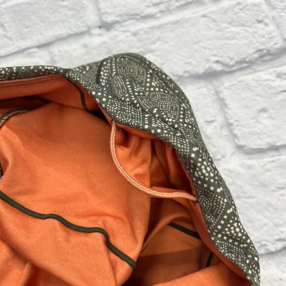 Prana Workout Leggings Tribal Print Size XS Olive Green Cropped Capri - Picture 5 of 5